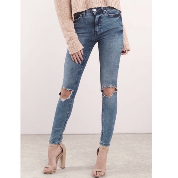 Free People Denim - Free People Busted Knee Skinny Jeans Size 25